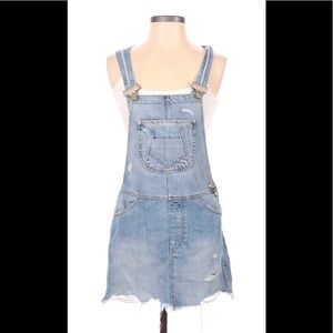ZARA denim overall dress size xs